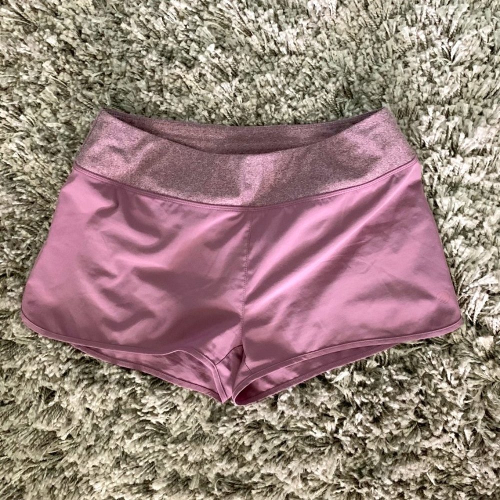 Women's Workout Shorts - Light Purple Color
